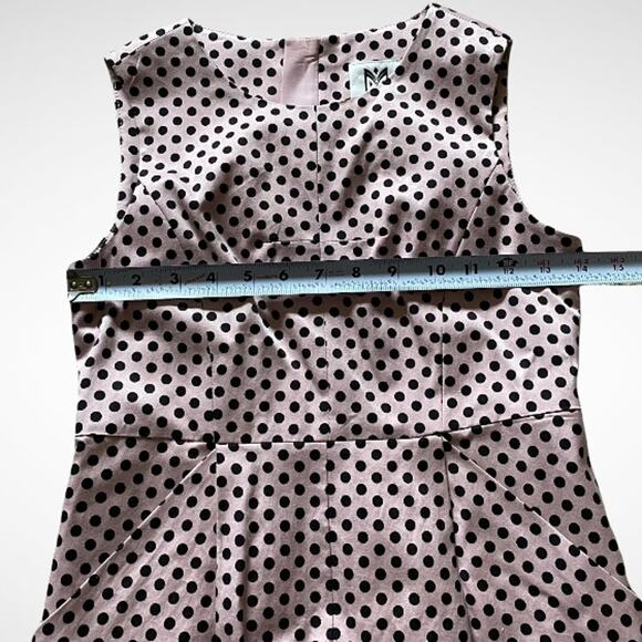 Milly Minis Polka Dot Sheath Sleeveless Dress Kids Sz 12 - Picture 7 of 10